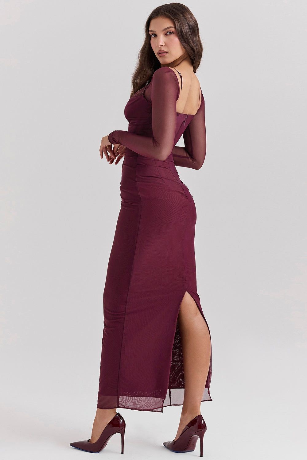 Océane Vêtements - Rouge Off the Shoulder Maxi Dress