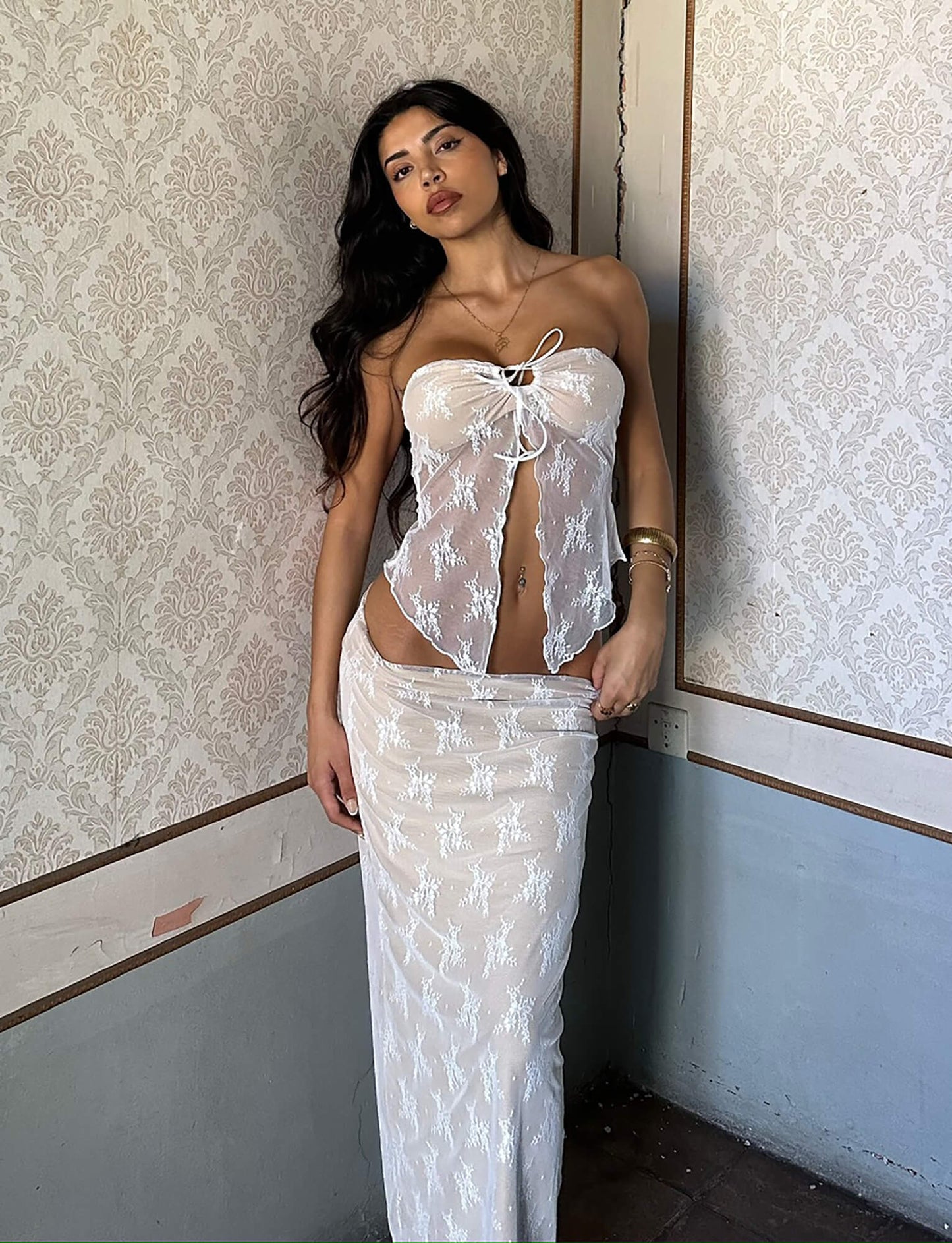 Océane Vêtements - French Quarter Lace Two Piece Set