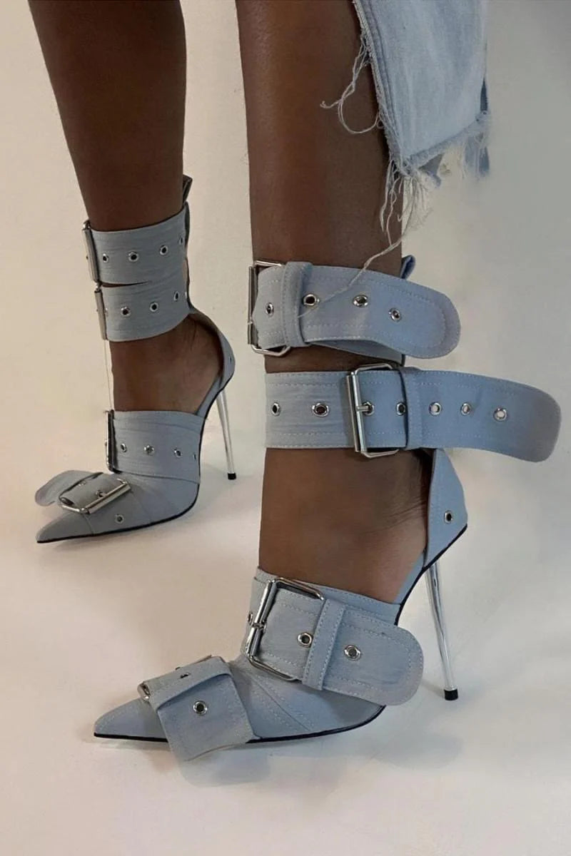 Océane Vêtements - Chloe Ankle Strap Pumps