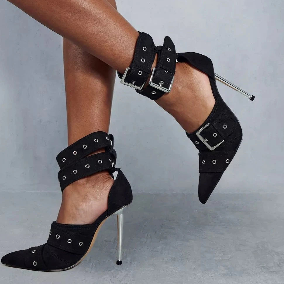 Océane Vêtements - Chloe Ankle Strap Pumps