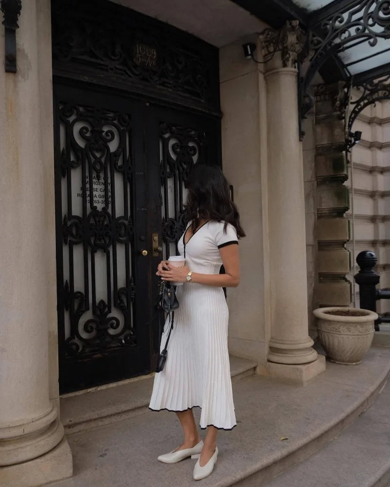 Océane Vêtements - Soleil Knitted Top and Midi Skirt Set