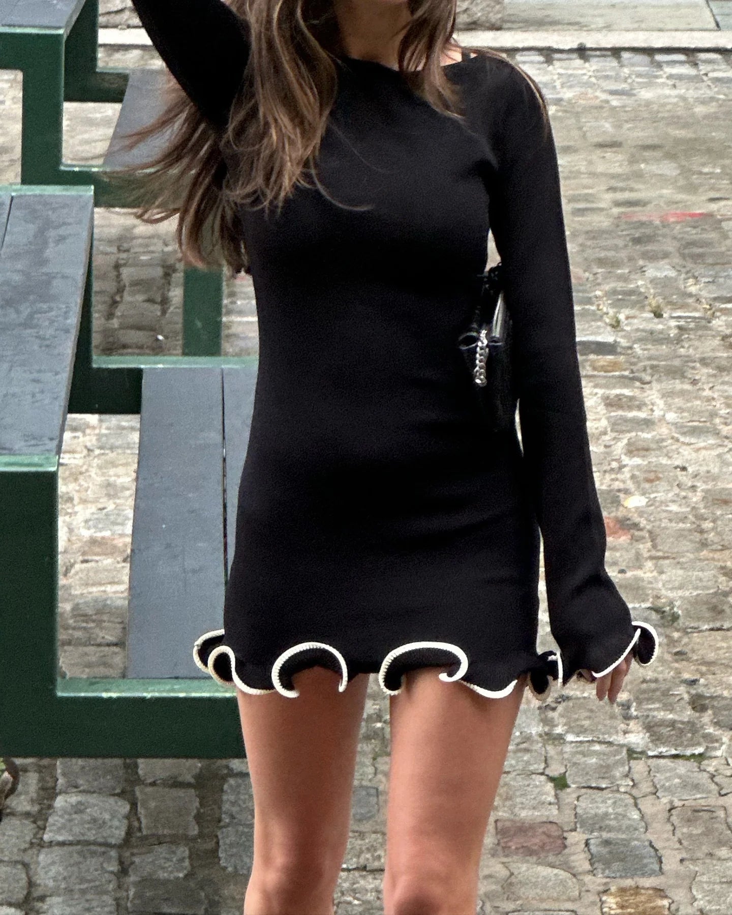 Océane Vêtements - Belle Ruffle Slim Mini Dress