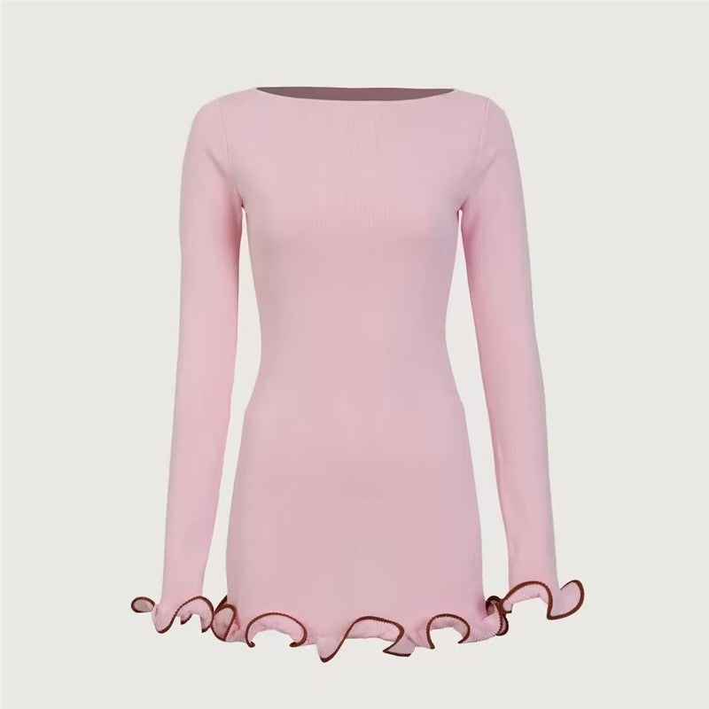 Océane Vêtements - Belle Ruffle Slim Mini Dress