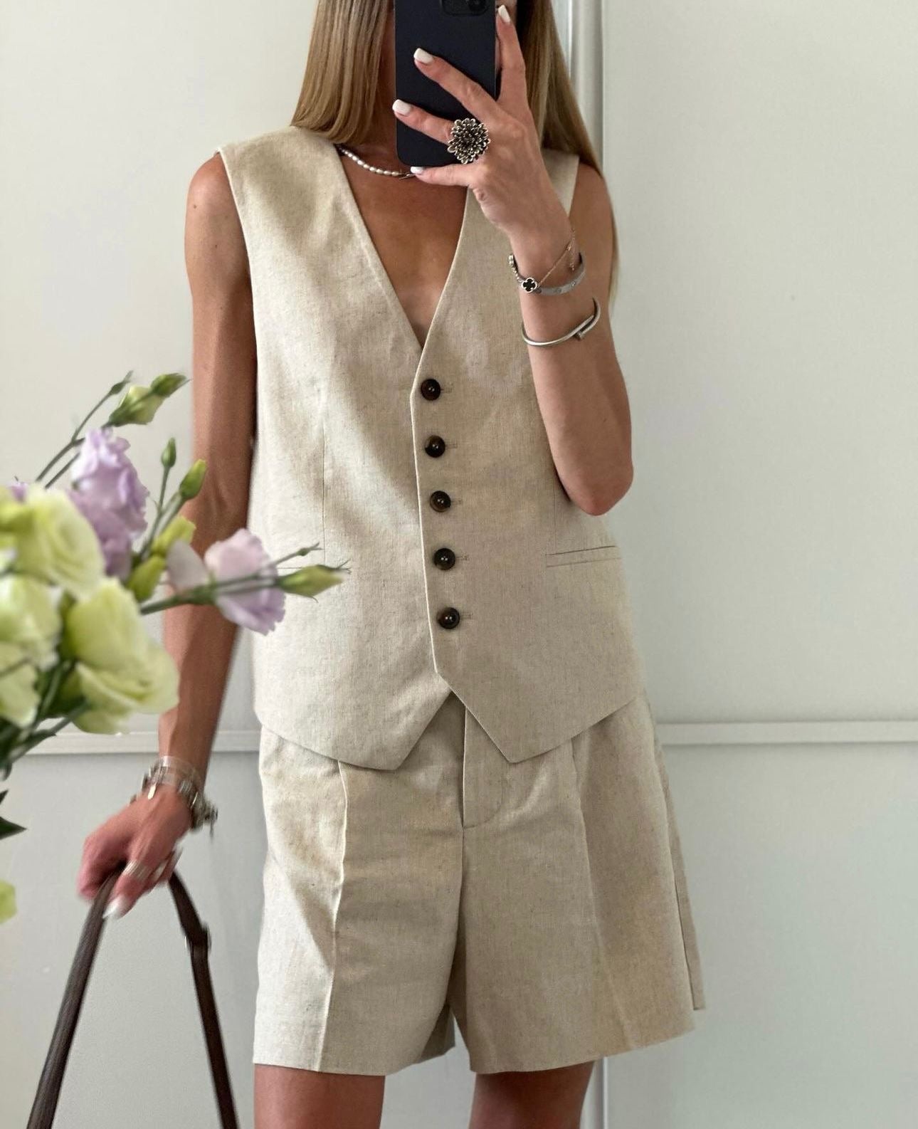 Océane Vêtements - Monaco Casual Button Up Vest