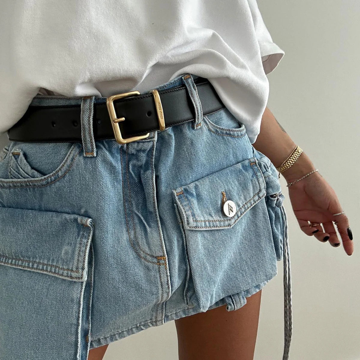 Océane Vêtements- New York St. Denim Mini Skirt