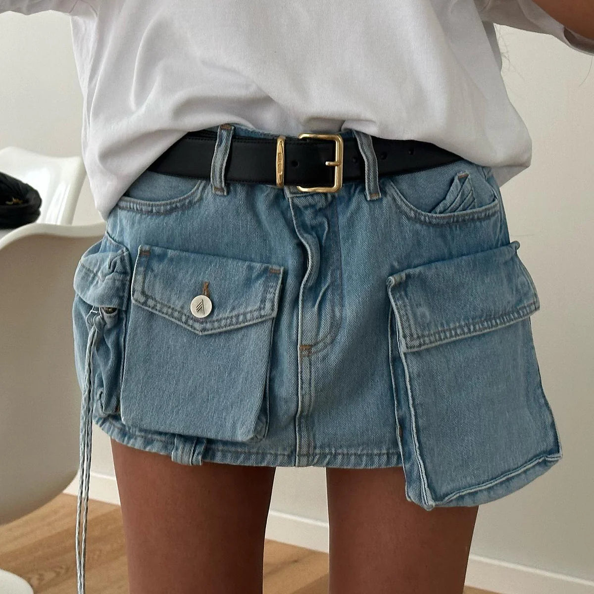 Océane Vêtements- New York St. Denim Mini Skirt