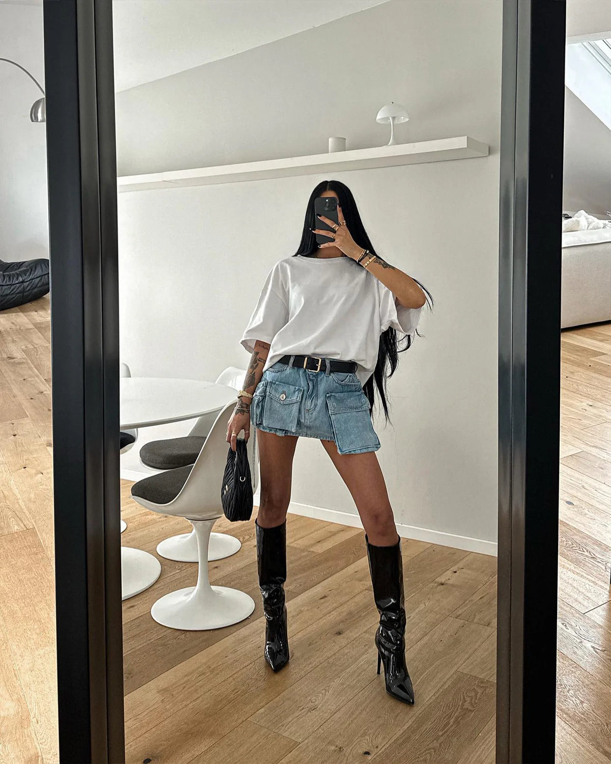 Océane Vêtements- New York St. Denim Mini Skirt