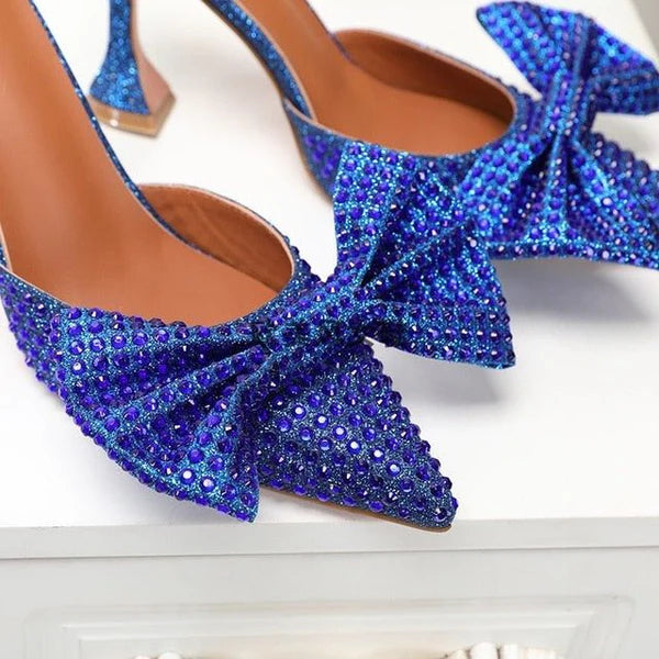 Océane Vêtements- Sofia Oversized Diamond Bow Heels