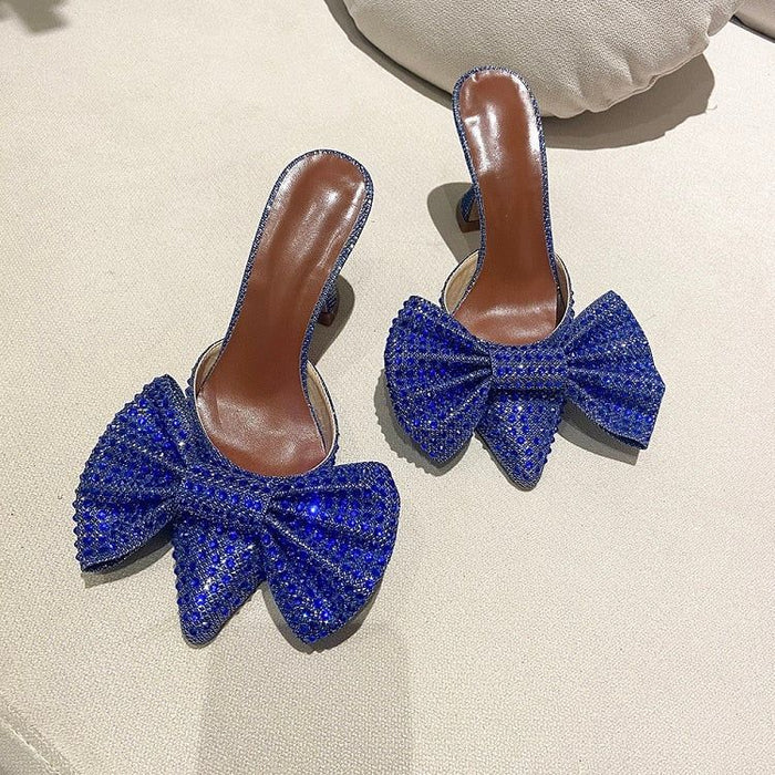 Océane Vêtements- Sofia Oversized Diamond Bow Heels